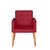 Poltrona Decorativa Cadeira Escritório Recepção Sala de estar  Vermelho