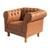 Poltrona Decorativa Chesterfield Duque Capitonê Para Sala, Tv, Estar, Recepção COURO ECOLOGICO ANTILOPE