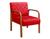 Poltrona Decorativa Lara Cadeira Moderna Decoração Matelassê Suede Vermelho 100