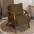 Poltrona Decorativa Para Sala Cadeira Reforçada Shine Madeira Maciça Suede Cores MARROM