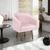 Poltrona Decorativa Sala de Estar Recepção Luiza Pés Palito Suede - Doce Sonho Móveis Rosa Bebê