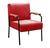 Poltrona Jade Cadeira Braço Metal Moderna Decoração Sala, Recepção Suede Vermelho 100