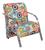 Poltrona Sevilha Cadeira Braço Alumínio Decoração Sala Recepção Estampa 070