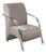 Poltrona Sevilha Cadeira Braço Alumínio Decoração Sala Recepção Veludo Capucino 250