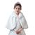 Ponche Poncho Xale Pelo Festa Iinfantil Menina Branco