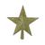 Ponteira Estrela Decoração Arvore de Natal 24 cm Dourada 