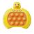 Pop-it Mini Gamer Estoura Bolhas Console Para Crianças + Pilhas Recarregáveis e Carregador Amarelo