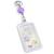 Porta Cracha Retratil Transparente Rigido Em Vertical Top Roxo