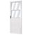 Porta de Alumínio com Vidro Liso Sólida Mgm 210 x 60cm Branco