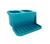 Porta Detergente Esponja Sabão de Plástico Colors 20x18x9,5CM Azul escuro