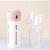 Porta Dispense 4 Em 1 Com Frasco Para Shampoo Creme Hidratante Sabonete Giratório Portátil Kit Viagem NS-3781 ROSA