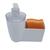 Porta esponja e detergente para bancada de pia dispenser de detergente com suporte para esponja Branco