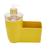 Porta esponja e detergente para bancada de pia dispenser de detergente com suporte para esponja Amarelo