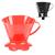 Porta filtro de café 103 de plástico vermelho, preto ou branco para garrafa térmica de cozinha Preto