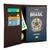 Porta Passaporte Documentos Cartões Couro 100% Café
