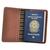 Porta Passaporte GO em Couro Galvani Marrom pinhão