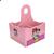 Porta Talheres Cozinha MDF Decorado 3D Mickey Minnie 4 Compartimentos Organizador Multiuso - Suporte Cozinha - ArtVida Rosa Claro