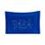 Porta Travesseiro Bordado Matelado C/ Abas 70cm x 50cm Azul Royal