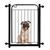 Portão Pet Para Cachorro Cercado Aramado Com Extensor 10cm Açomix Preto