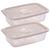 Pote 1,2 Litros Plasútil Cozinha Fitness Micro-ondas Freezer Atóxico Alimentos Plástico Marmita Quantidade 02