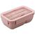 Pote De Marmita Lunch Box Com Divisória Ecológica 850ml Rosa