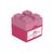 Pote Infantil Para Lanche Encaixe Lego Kids Plasvale Rosa