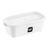 Pote Multiuso 500 mL Micro-ondas Freezer Resistente Plástico Premium Congelador Organizador Cozinha Branco