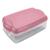 Pote Porta Mantimentos Hermético Resistente 2,3L Marmita Fitness Freezer Microondas Rosa