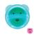 Pratinho com 2 Divisórias Urso Azul Rosa Para Microondas Buba Azul