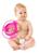 Prato Mágico Infantil Tigela 360 Bebê Não Derrama Giro Bowl Rosa