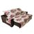 Protetor capa de para sofá estampada king reclinável 1,80m x 2,40m com porta objetos Vinho