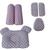 Protetor Cinto +Travesseiro Plagiocefalia + Rolo Segura Bebe poá rosa