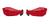 Protetor De Mão Stone Amx Moto Crf230 Crf250 / Universal Vermelho - Vermelho