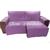 Protetor de sofá 1,80 2 módulos retrátil e reclinável lilás