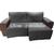 Protetor de sofá 1,80 2 módulos retrátil e reclinável chumbo