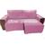 Protetor de sofá 1,80 2 módulos retrátil e reclinável rosa