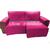 Protetor de sofá 1,80 2 módulos retrátil e reclinável pink