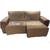 Protetor de sofá 1,80 2 módulos retrátil e reclinável caramelo