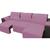 protetor de sofa retratil 2,05 3modulos largura total com os braços rosa