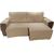protetor para sofa retratil 2,50 2 modulos largura total com os braços  bege avelã