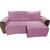 protetor para sofa retratil 2,50 2 modulos largura total com os braços  rosa