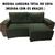 protetor para sofa retratil 2,50 2 modulos largura total com os braços  verde