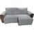 protetor para sofa retratil 2,50 2 modulos largura total com os braços  cinza claro