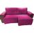 protetor para sofa retratil 2,50 2 modulos largura total com os braços  pink