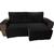protetor para sofa retratil 2,50 2 modulos largura total com os braços  preto
