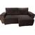 protetor para sofa retratil 2,50 2 modulos largura total com os braços  marrom