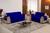 Protetor sofa franciele 3x2 lugares Azul