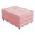 Pufe Cama Solteiro Dobrável Com Rodízios Zari Decor Suede Rosa