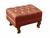 Puff Chesterfield Dom Pedro Pufe Vintage Banqueta Colonial Couríssimo Caramelo 025