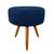 Puff Decorativo Redondo Sala Quarto Luxo - Oferta Azul